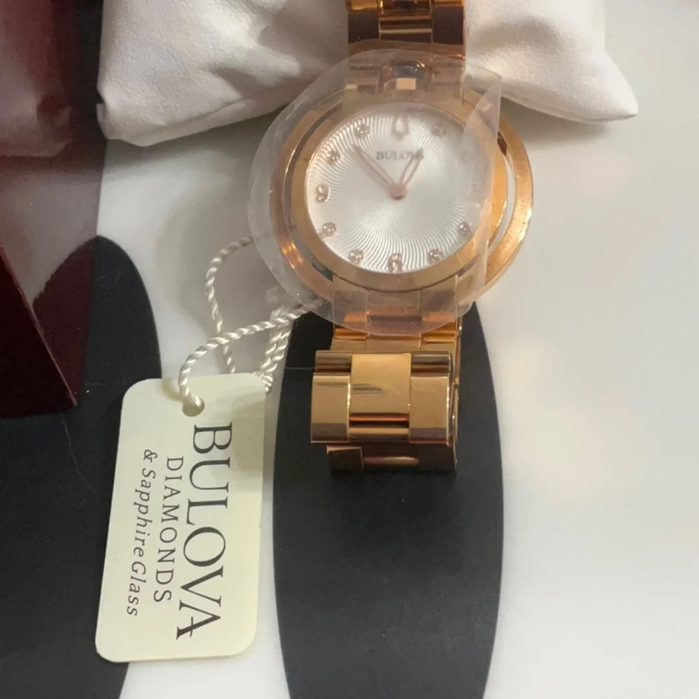 NWT Bulova Rose Gold Watch - Picture 4 of 13